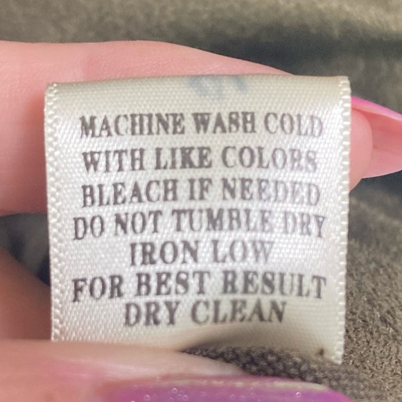 LOVE RICHE Vegan Suede Western Shift Dress with Pockets in Moss Green - Size S - Picture 8 of 10